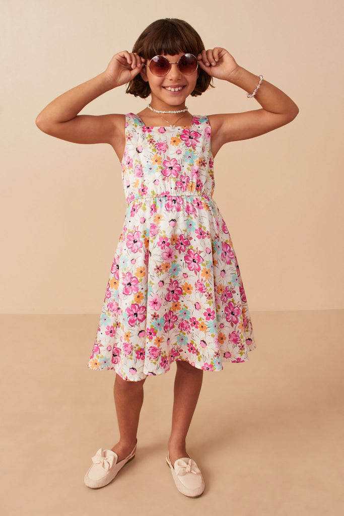 HAYDEN NIÑA VESTIDO FLOWER OFF WHITE