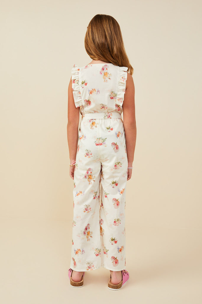 HAYDEN NIÑA JUMPSUIT FLORAL CREAM