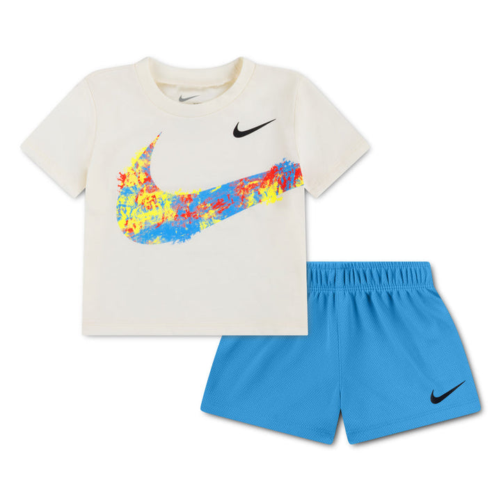 NIKE BEBE NIÑO CONJ. DE SHORT NKN E1D1 GFX /MESH UNIVERSITY BLUE