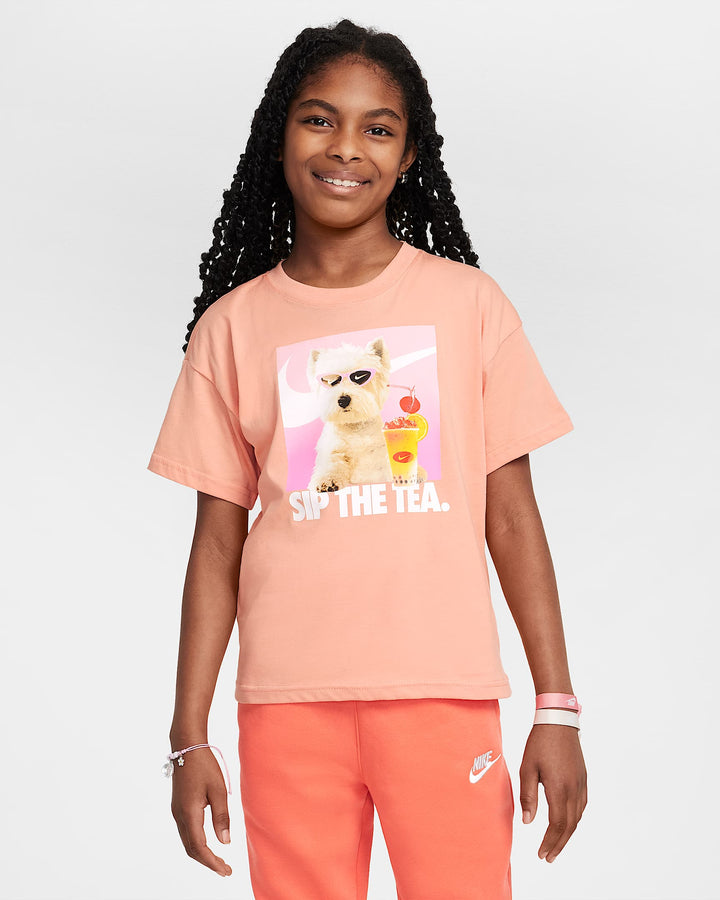 NIKE NIÑA TSHIRT G NSW PHOTO APRICOT AGATE