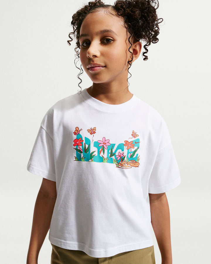 NIKE NIÑO TSHIRT G NSW OC BOXY CAMP WHITE