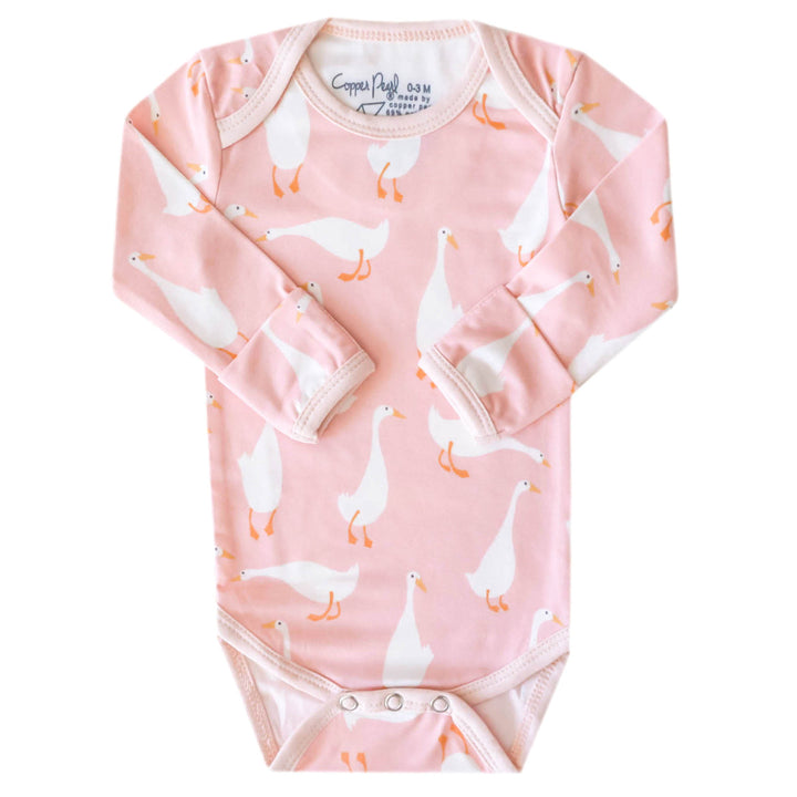 COPPER PEARL BEBE NIÑA BODY GOOSIE LONG SLEEVE