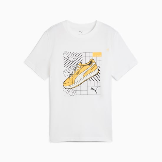 PUMA NIÑO TSHIRT GRAPHICS IV WHITE