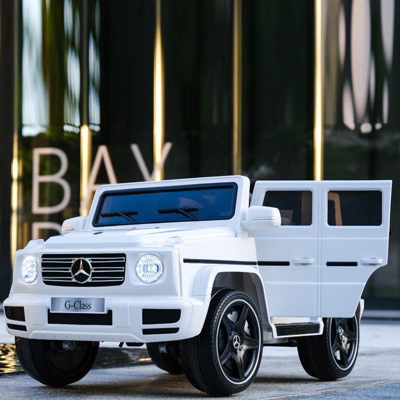 TOYS JEEP MERCEDES BENZ WITH LED AND MUSIC WHITE