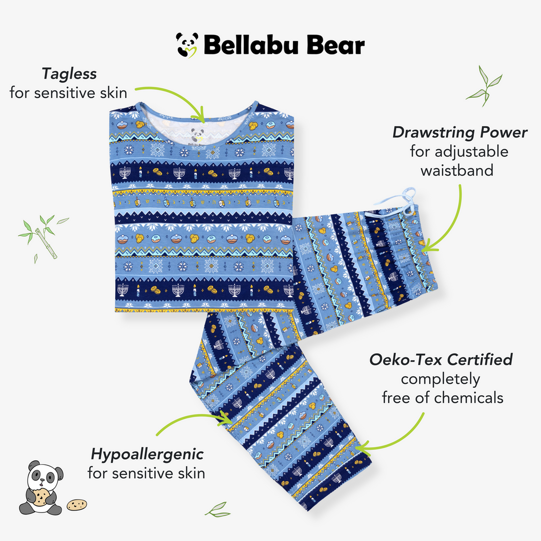 BELLABU BEAR CABALLERO PIJAMA HANUKKAH FAIR ISLE BAMBOO