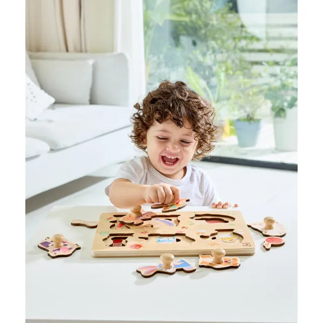 HAPE ROMPECABEZAS DE CAPAS DE LA GRANJA