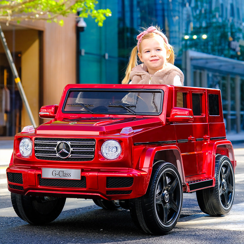 TOYS JEEP MERCEDES BENZ WITH LED AND MUSIC RED