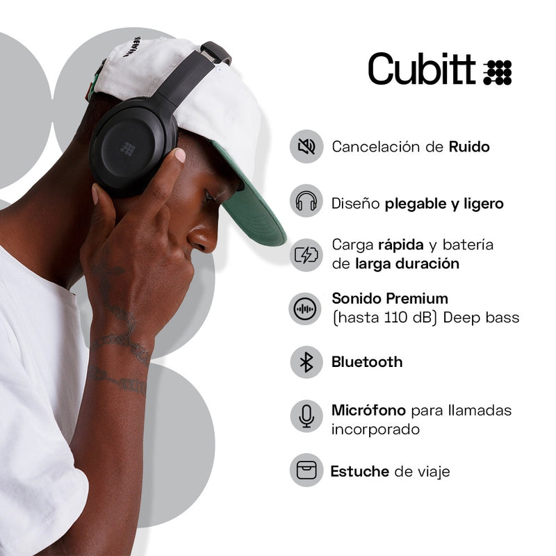 CUBITT AUDIFONO INALAMBRICO CUBITT OBSIDIAN BLACK
