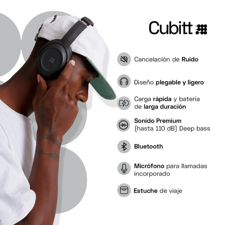 CUBITT AUDIFONO INALAMBRICO CUBITT OBSIDIAN BLACK