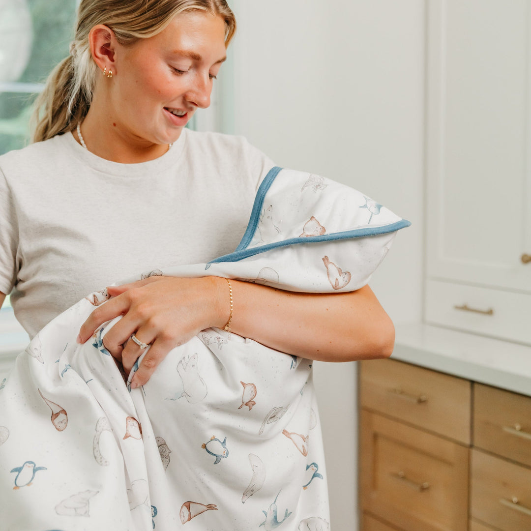 COPPER PEARL BEBE NIÑO TOALLA CON CAPUCHA PREMIUM ARCTIC WONDER