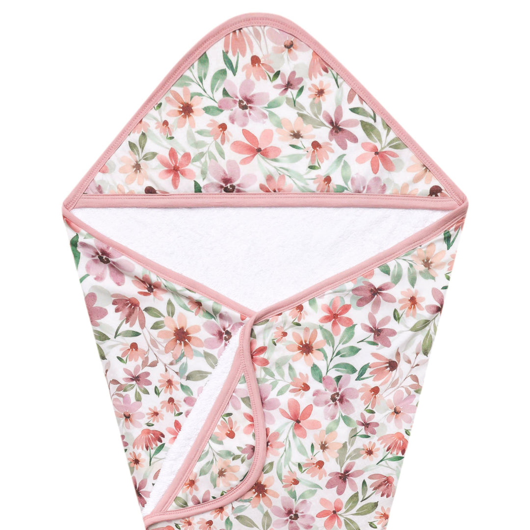 COPPER PEARL BEBE NIÑA TOALLA CON CAPUCHA PREMIUM NATALIE