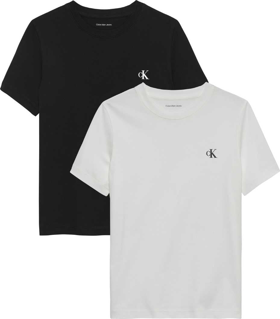 Calvin Klein Tshirt Monogram M/C 2pcs WHITE/BLACK para Niño