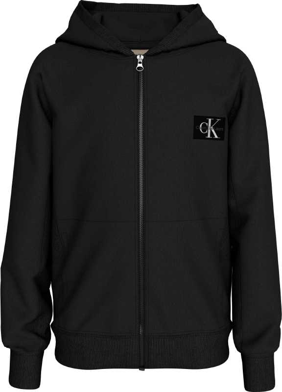 Calvin Klein Abrigo Badge Zip Through Black para Niño