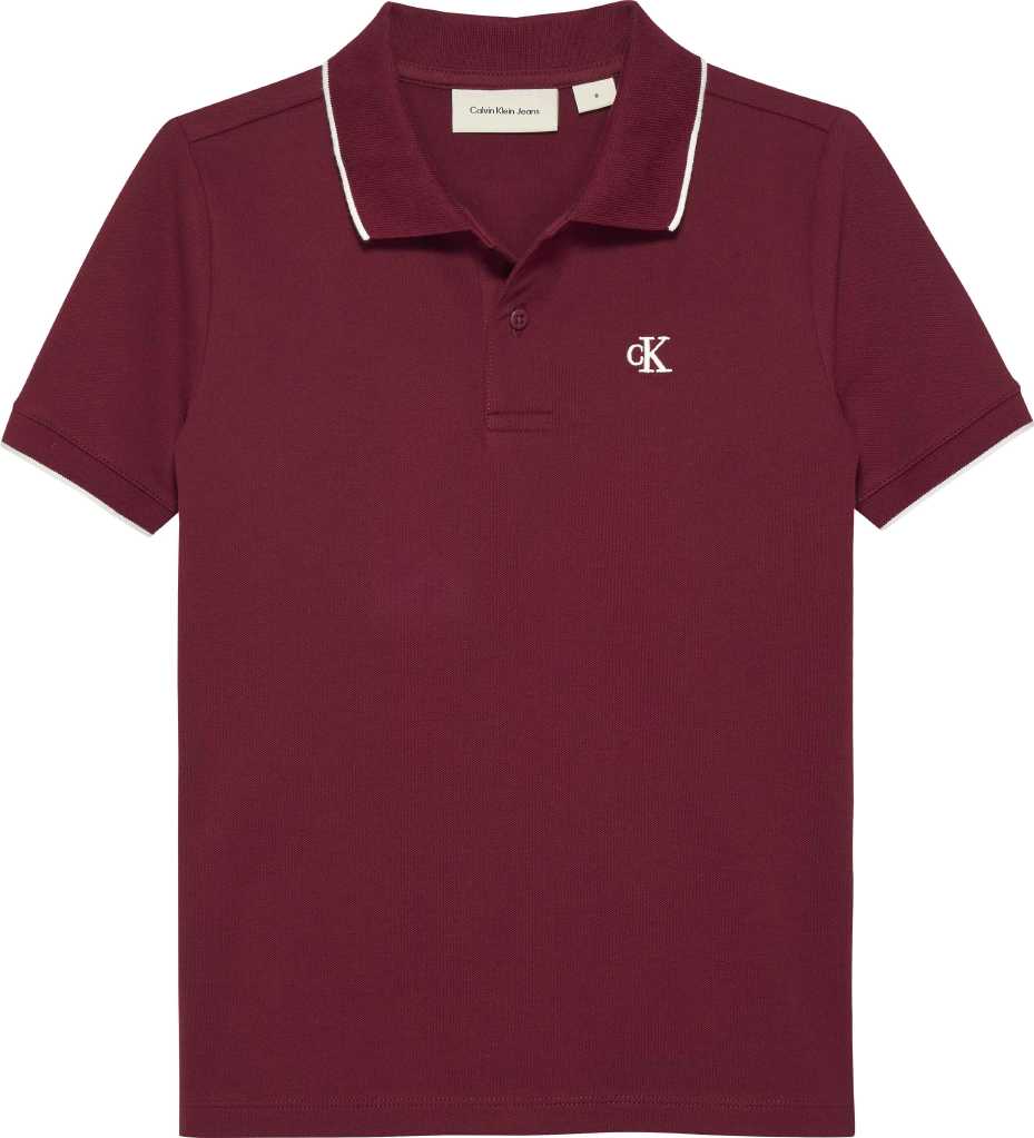 Calvin Klein Polo Tipping Regular M/C Raspberry Chocolate para Niño