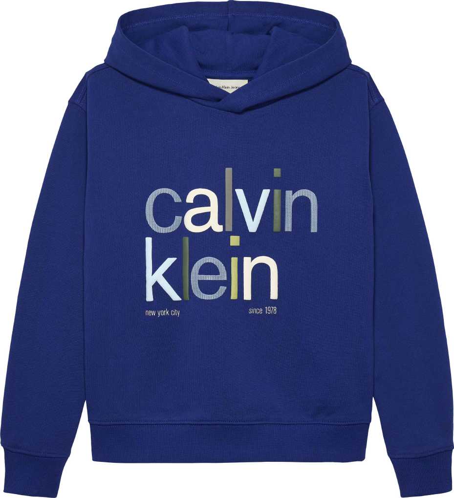 Calvin Klein Abrigo Logo Graphic Terry Bold Blue para Niño