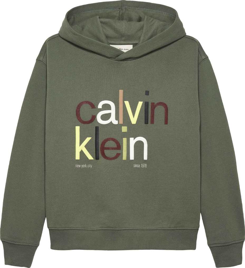 Calvin Klein Abrigo Logo Graphic Terry Thyme para Niño