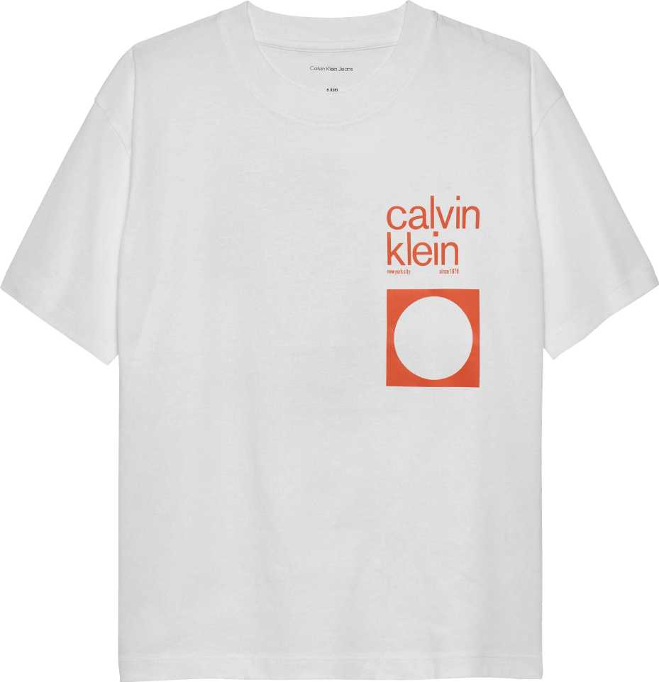 Calvin Klein Tshirt City Scene Rlxd M/C Bright White para Niño