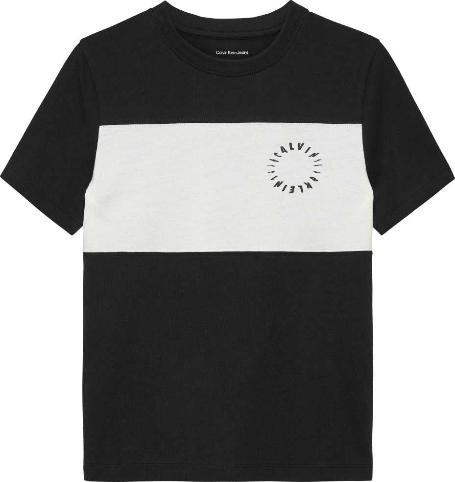 Calvin Klein Tshirt Block Graphic M/C Black para Niño