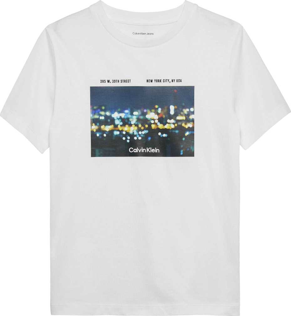Calvin Klein Tshirt Photo Print M/C Bright White para Niño