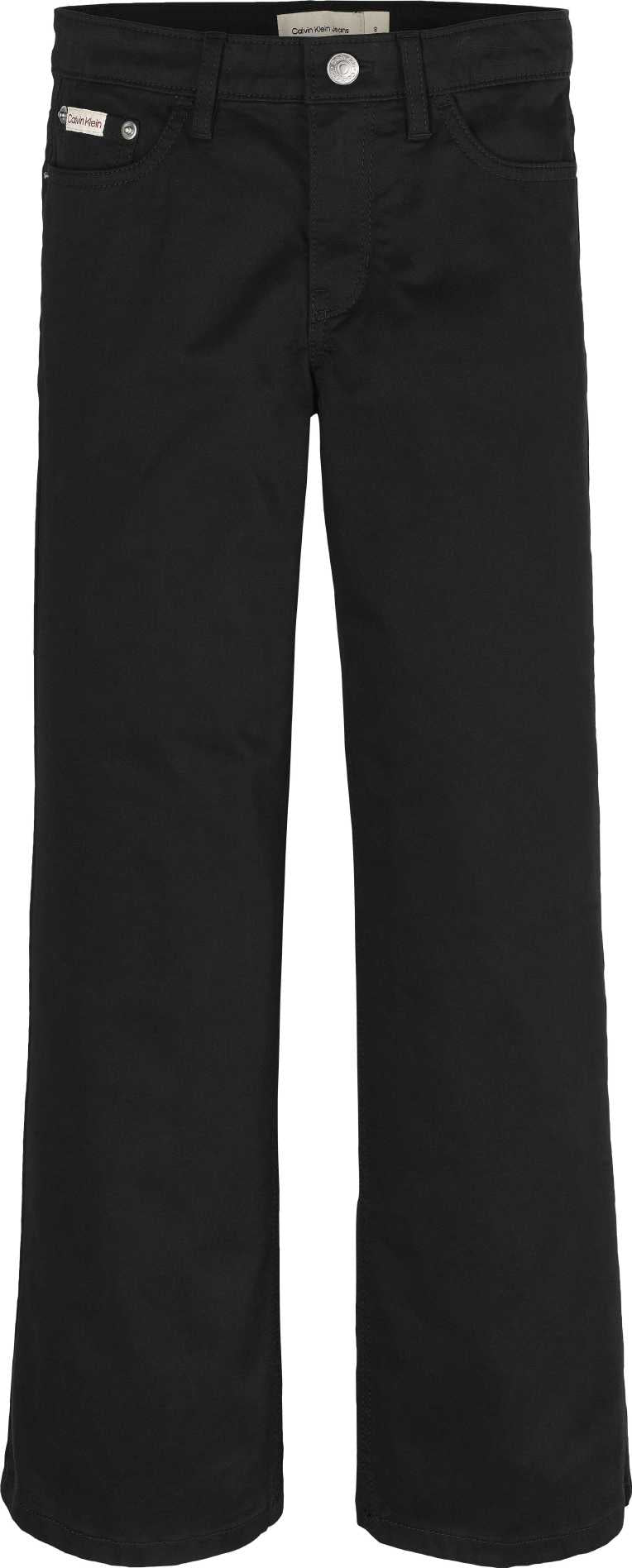 Calvin Klein Pantalon Cotton Sateen 5 Pocket Black para Niña