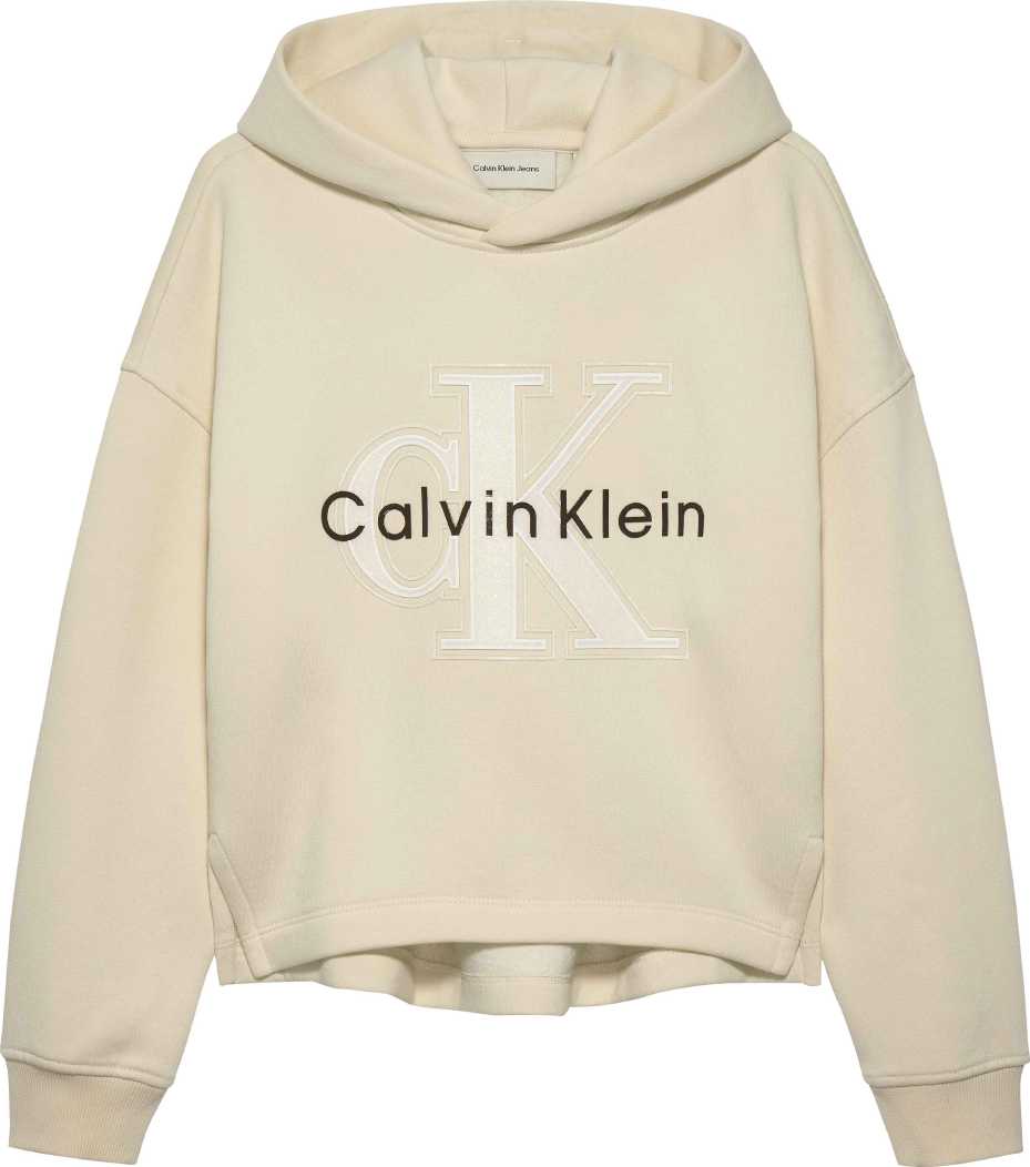 Calvin Klein Abrigo Festive Graphic Fleece Whitecap Gray para Niña
