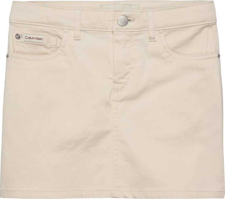 Calvin Klein Falda Sateen 5 Pocket Whitecap Gray para Niña