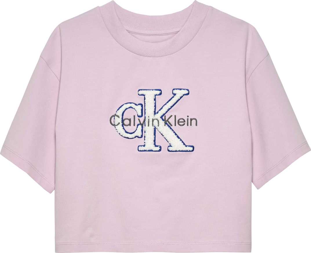 Calvin Klein Tshirt Towling Monologo M/C Light Lilac para Niña