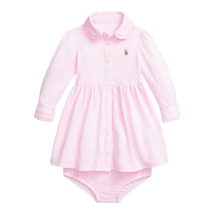 RALPH LAUREN BEBE NIÑA VESTIDO CARMEL PINK