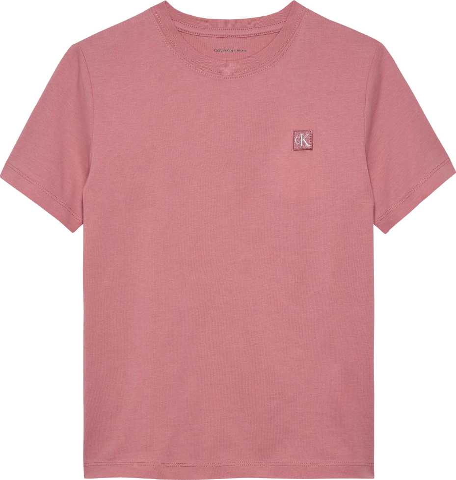 Calvin Klein Tshirt Mono Mini Badge Reg M/C Brandied Apricot para Niño