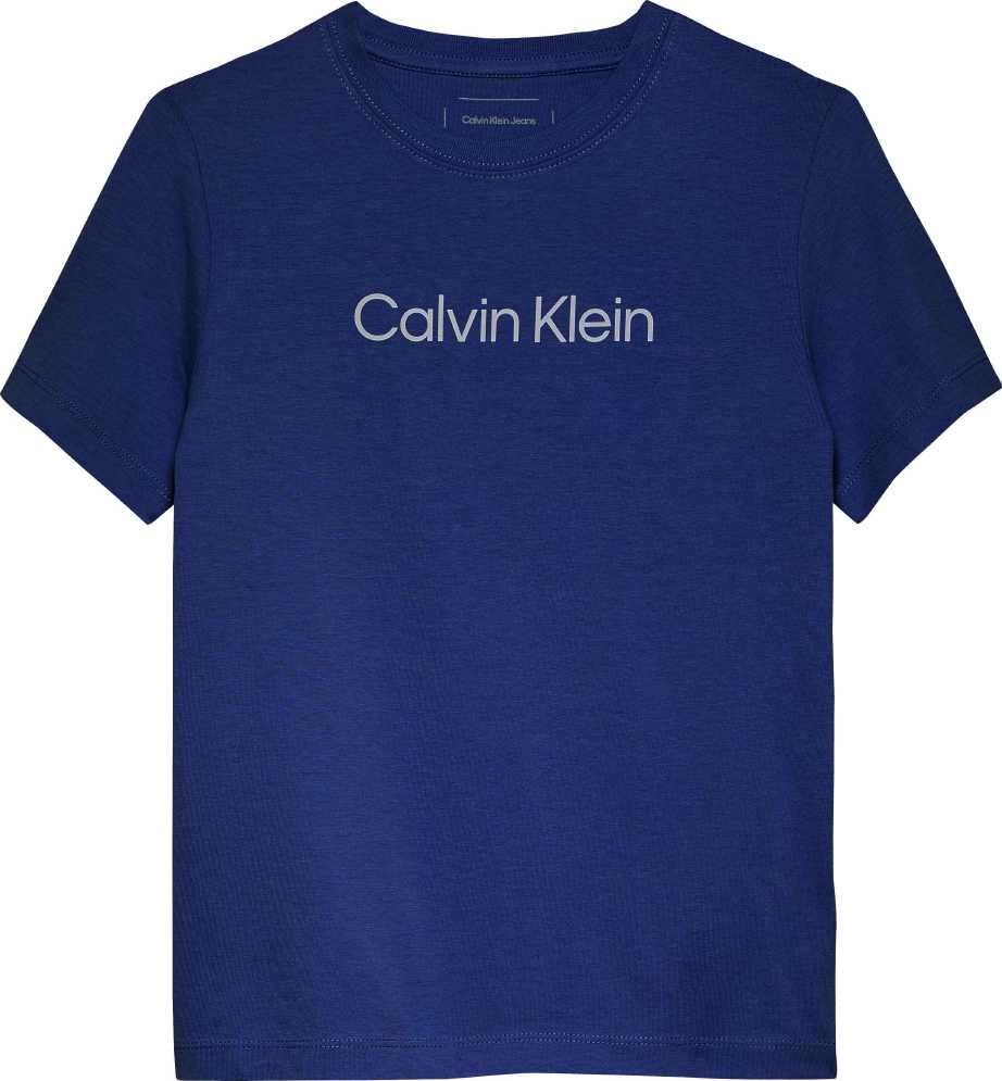 Calvin Klein Tshirt Inst. Logo M/C Bold Blue para Niño