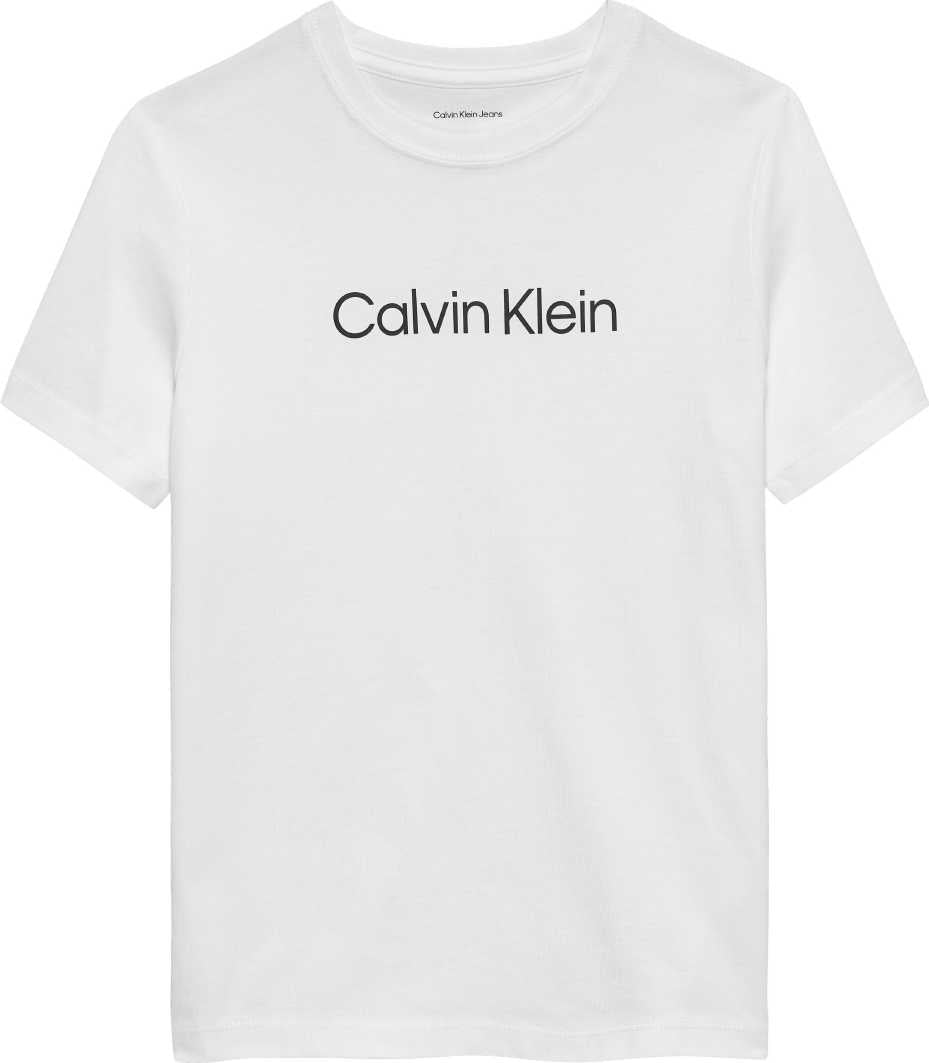 Calvin Klein Tshirt Inst. Logo M/C Bright White para Niño
