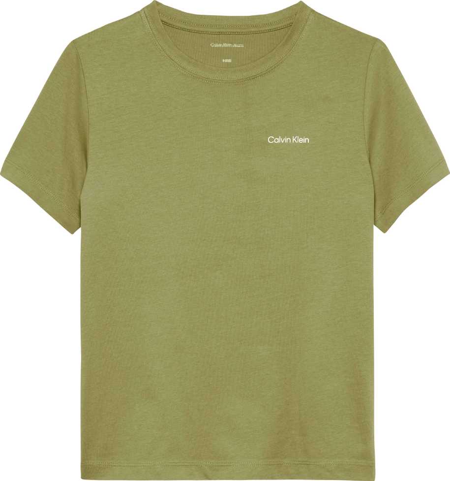 Calvin Klein Tshirt Chest Inst.logo M/C Cedar para Niño