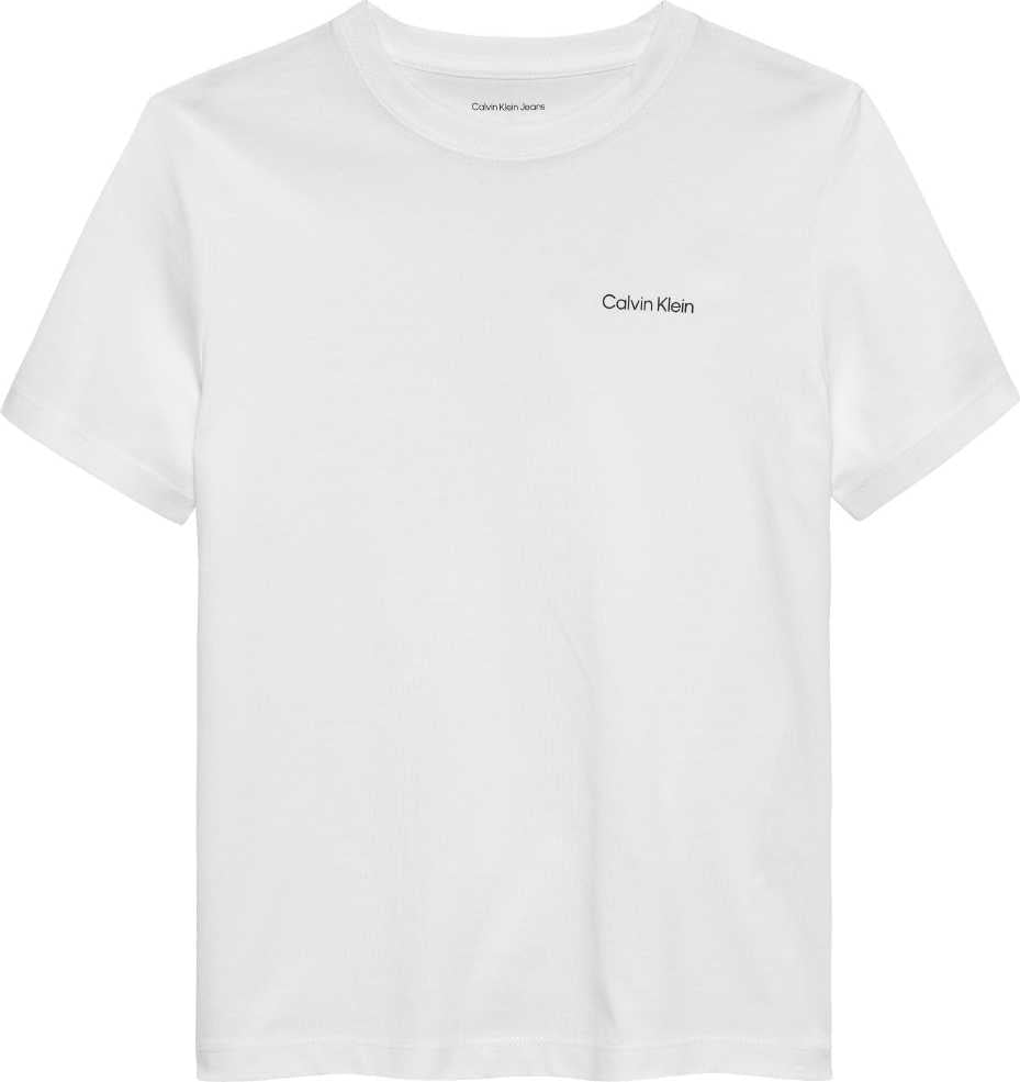 Calvin Klein Tshirt Chest Inst.logo M/C Bright White para Niño