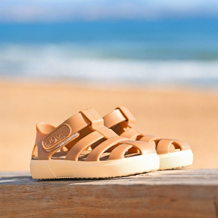 IGOR NIÑO SANDALIA BAY TAUPE
