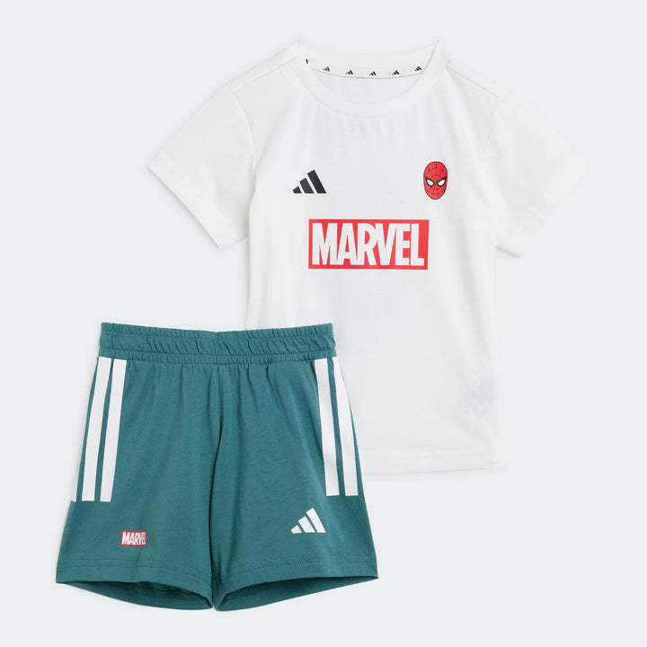 ADIDAS NIÑO CONJ. DE SHORT I MARVELL SM WHITE/BLACK