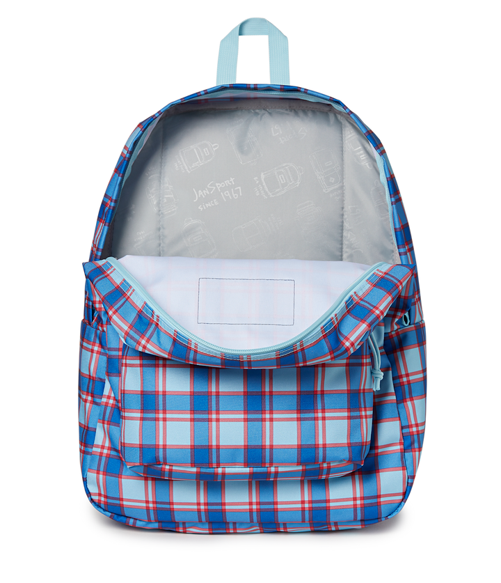 Jansport Superbreak One Plaid Vibes Sky - Interior