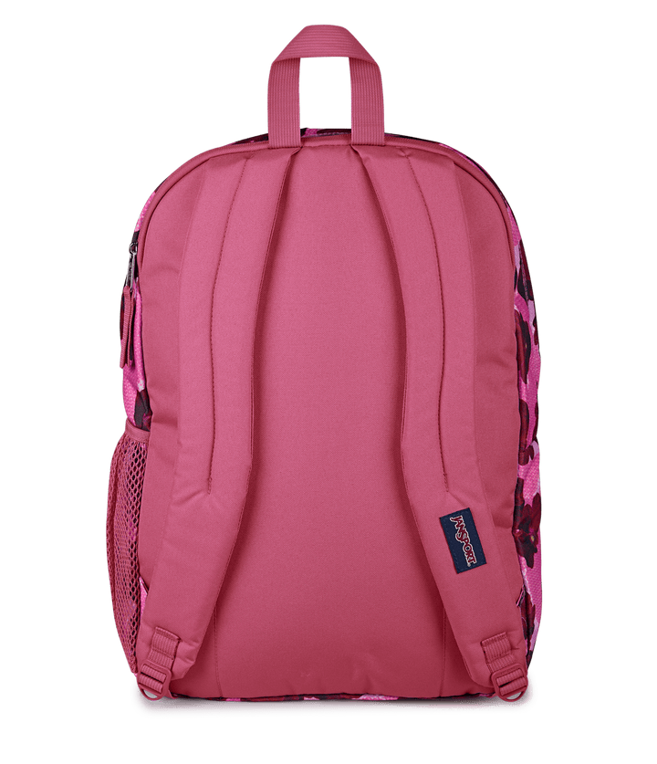 Jansport Big Student Popart Pansies Digital Fucsia - Back