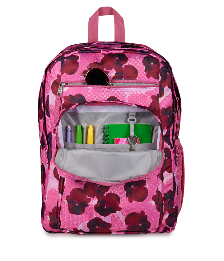 Jansport Big Student Popart Pansies Digital Fucsia - Det3