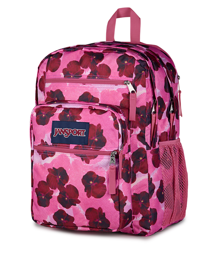 Jansport Big Student Popart Pansies Digital Fucsia - Side