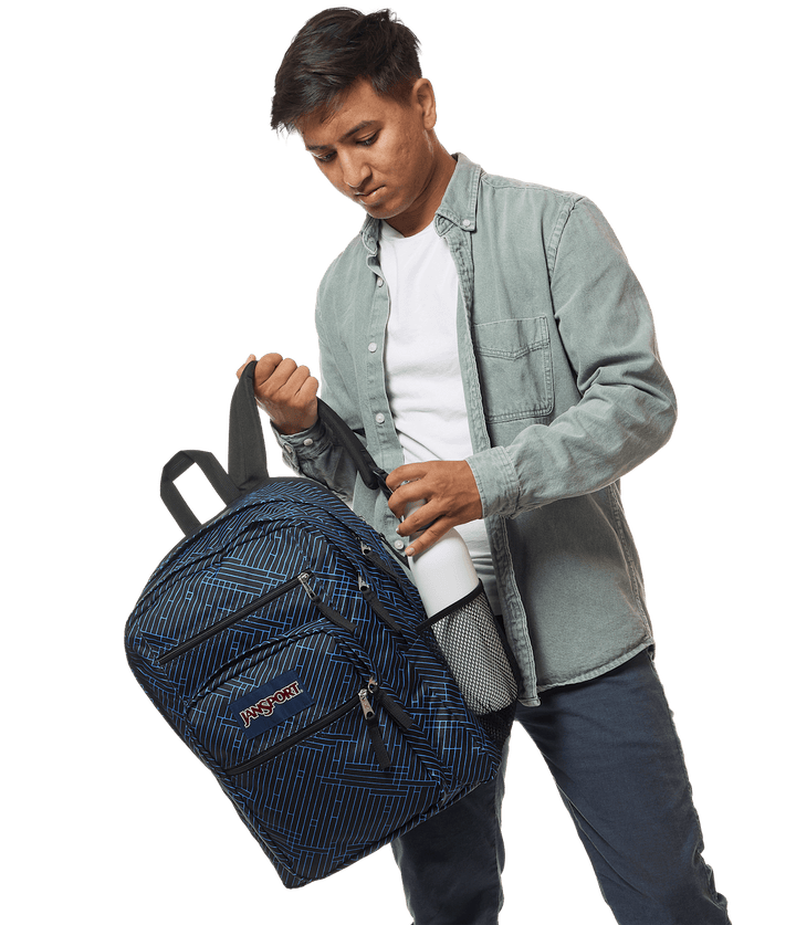 Jansport Big Student Team Stripes Black - Model