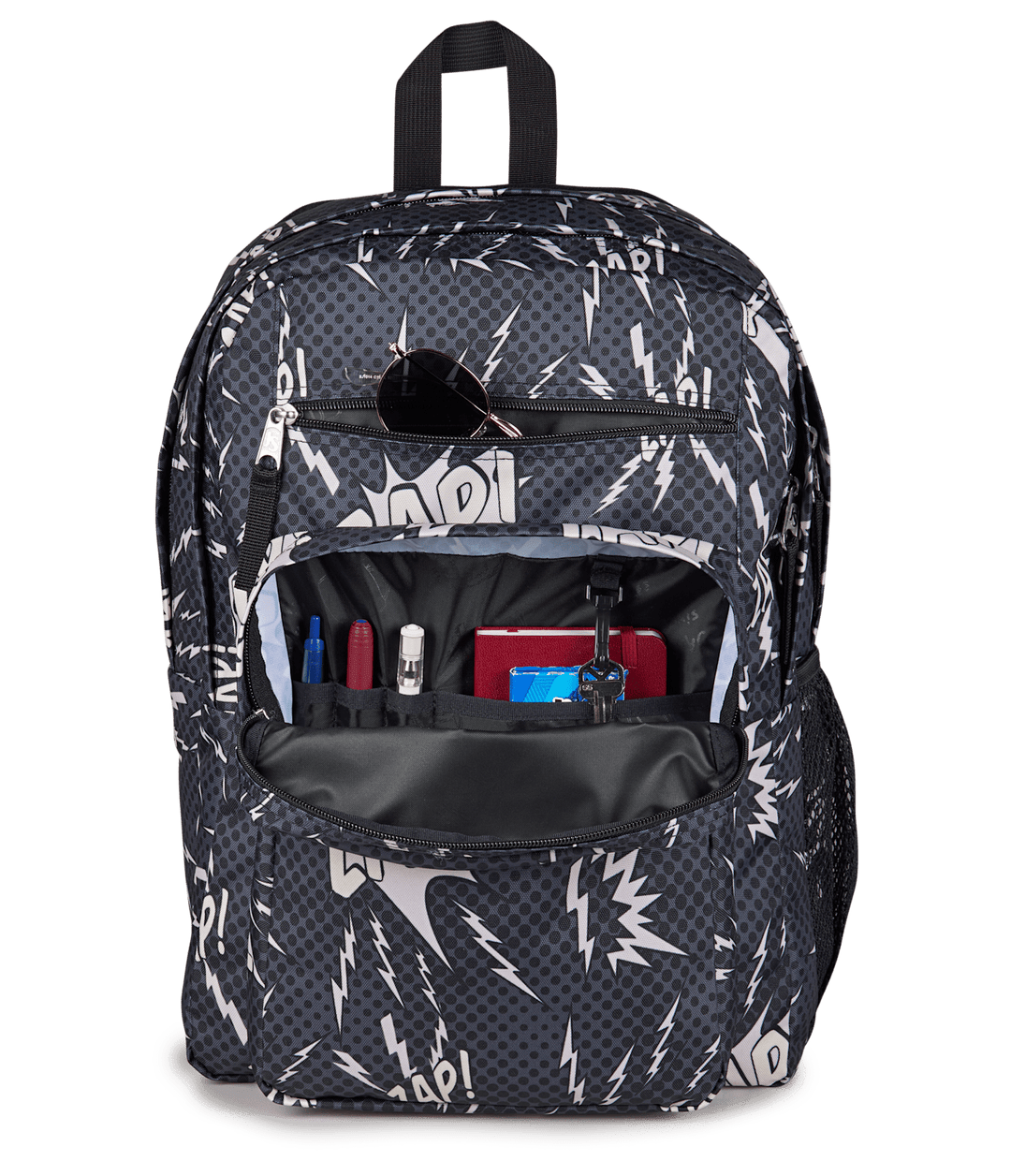 Jansport Big Student Black/grey/charcoal - Det3