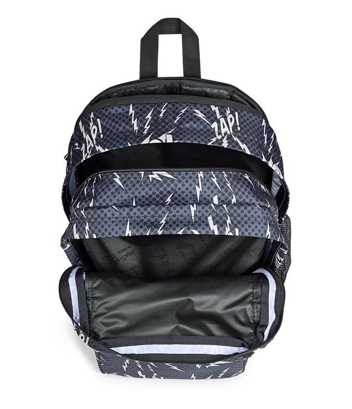Jansport Big Student Black/grey/charcoal - Interior