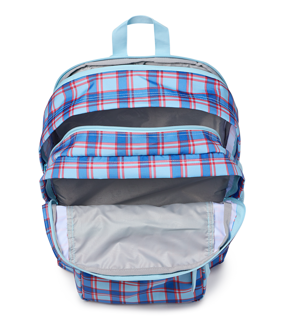 Jansport Big Student Plaid Vibes Sky - Interior