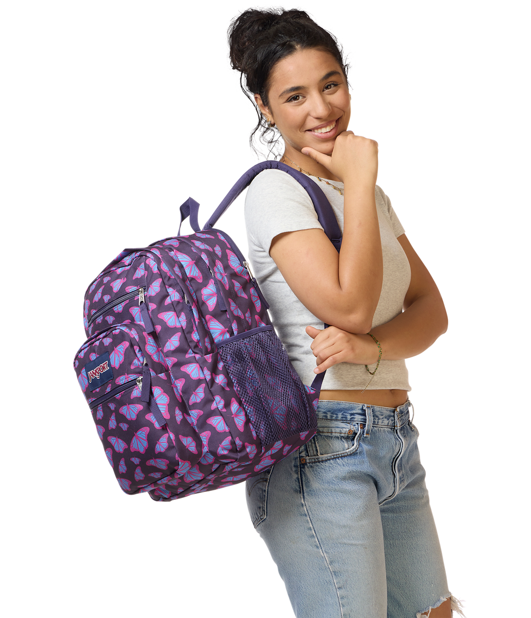 Jansport Big Student Flutter By Purple - Model