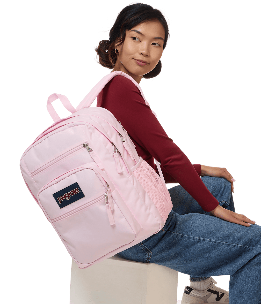 Jansport Big Student Pink Ice - Model