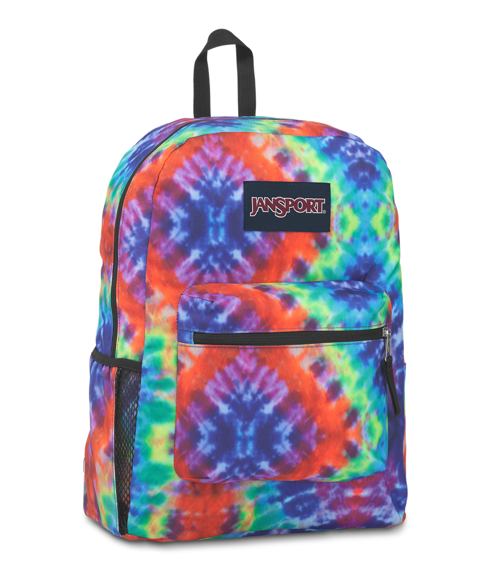 Jansport Cross Town Red/multi Hippie Days - Side