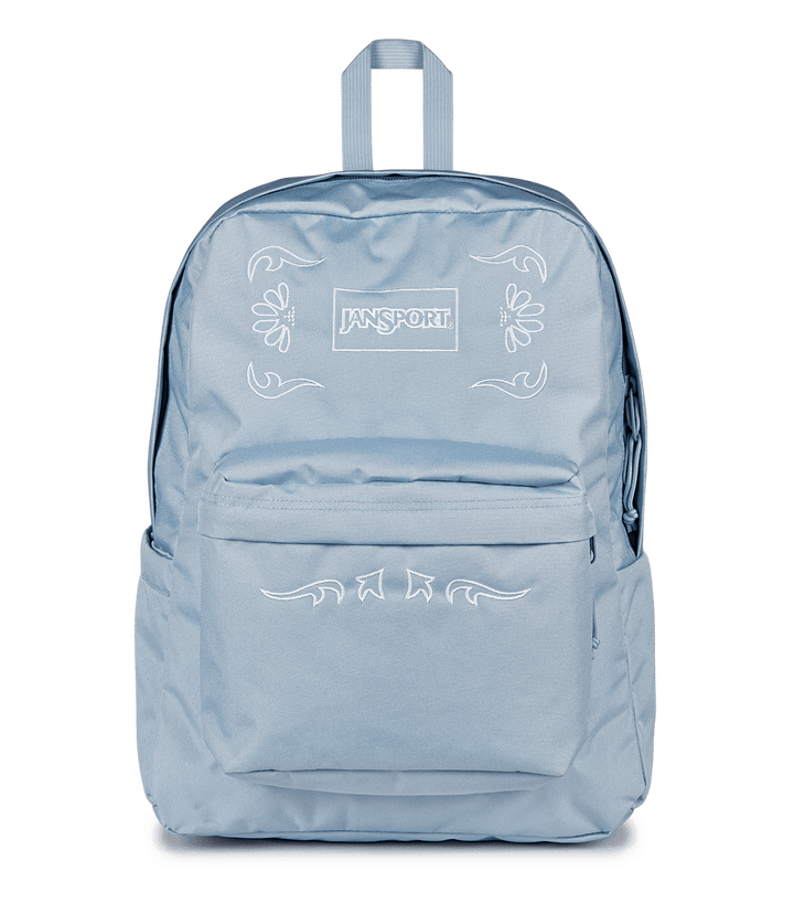 Jansport Superbreak Plus Fx Bandana Jam Embroidery Blue Dusk - Front