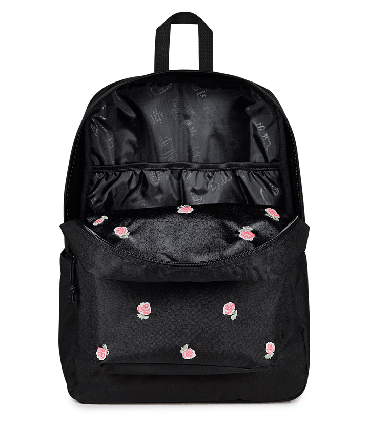 Jansport Superbreak Plus Fx Just a Rose Embroidery Black - Interior