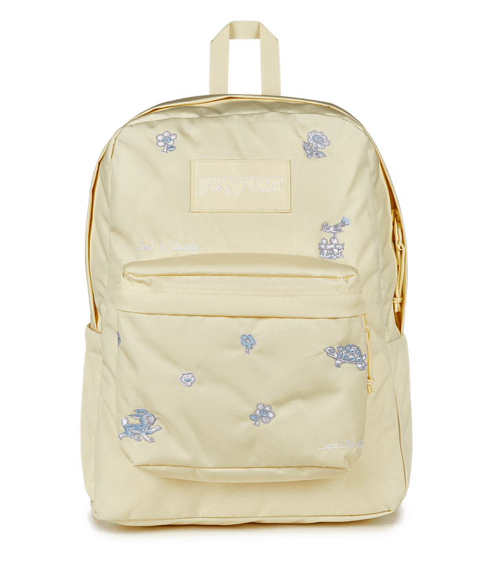 Jansport Superbreak Plus Fx Slow N Steady Embroidery Lemon Ice - Front