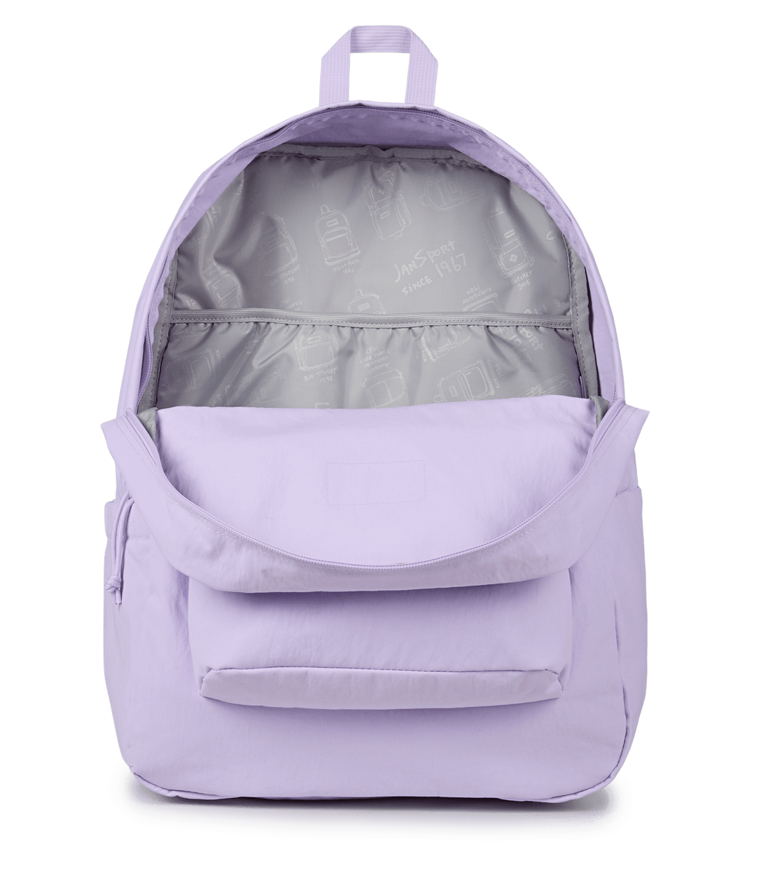 Jansport Superbreak Plus Fx Soft Nylon Pastel Lilac - Interior